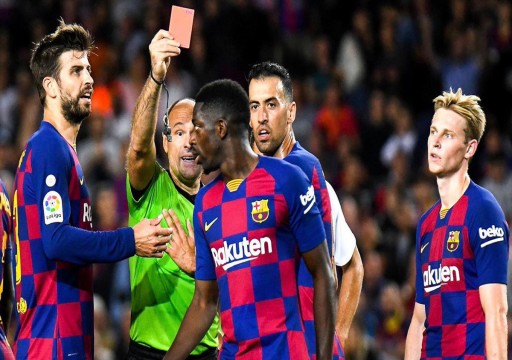 برشلونة يقرر الطعن على قرار إيقاف ديمبلي وأراوخو