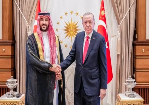 أردوغان يعقد مباحثات مع وزير الدفاع السعودي في أنقرة