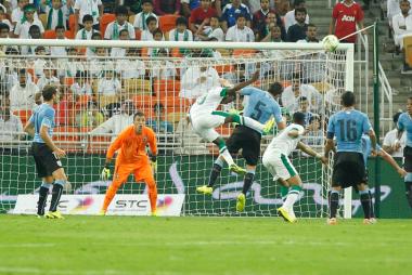 انتهاء مباراة السعودية والأوروجواي بالتعادل الإيجابي 