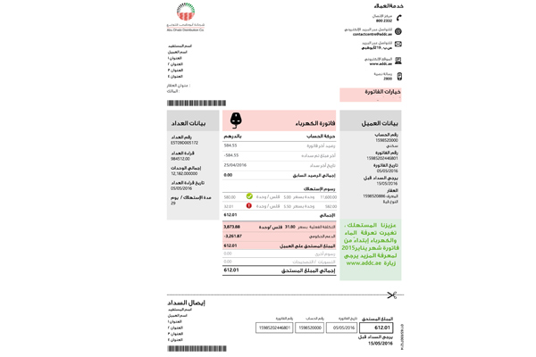 "مياه وكهرباء أبوظبي" تبدأ تحصيل رسم بلدي 3% على عقود الإيجار